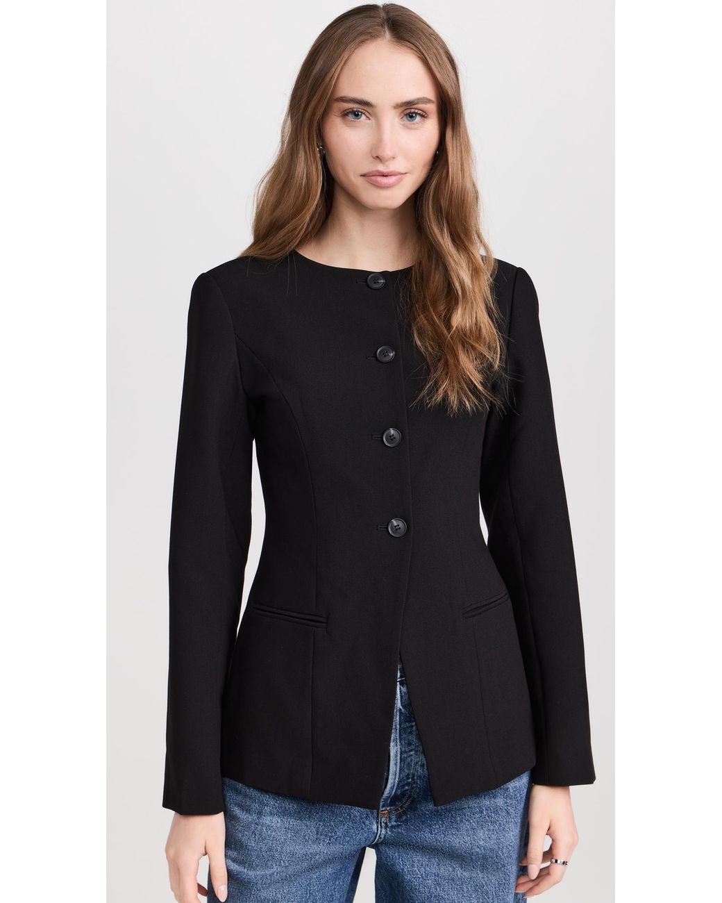 ALIGNE Black Daphne Long Waisted Blazer