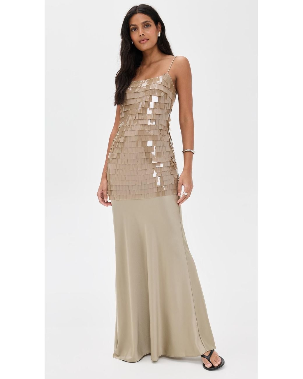 green emerald velvet dress Jodie Gold Sequin Dress main image 0
