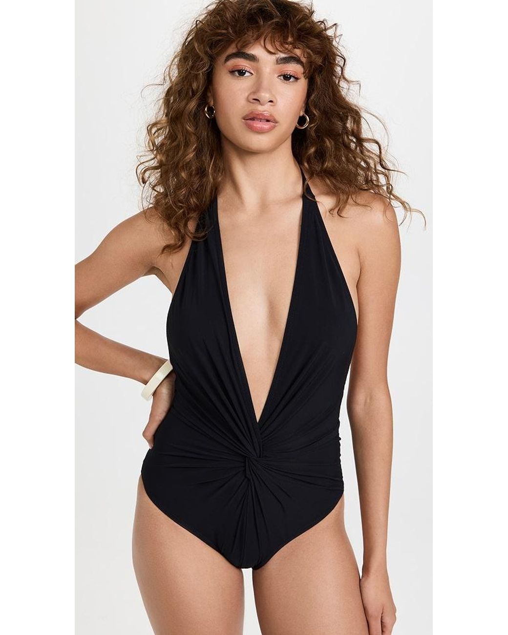 Plunge back deals swimsuit
