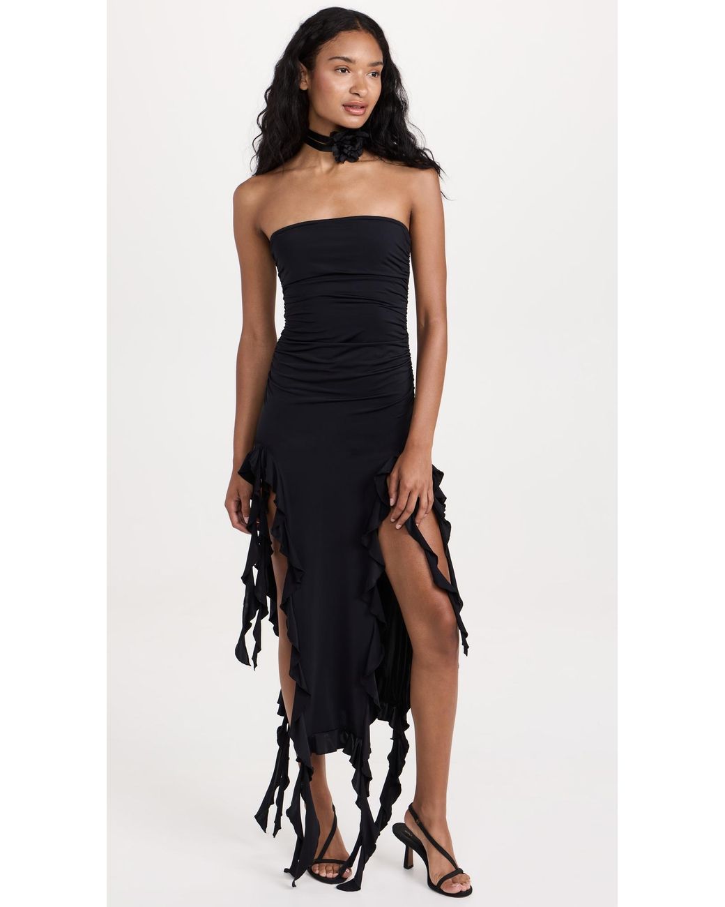 chinese dress ladies Lioness Strapless Ruffle Midi Dress main image 0