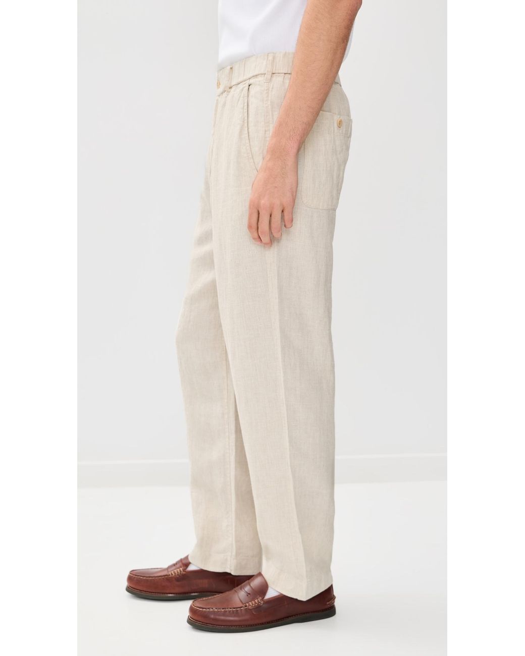 Madewell Natural Linen Back Pants for men