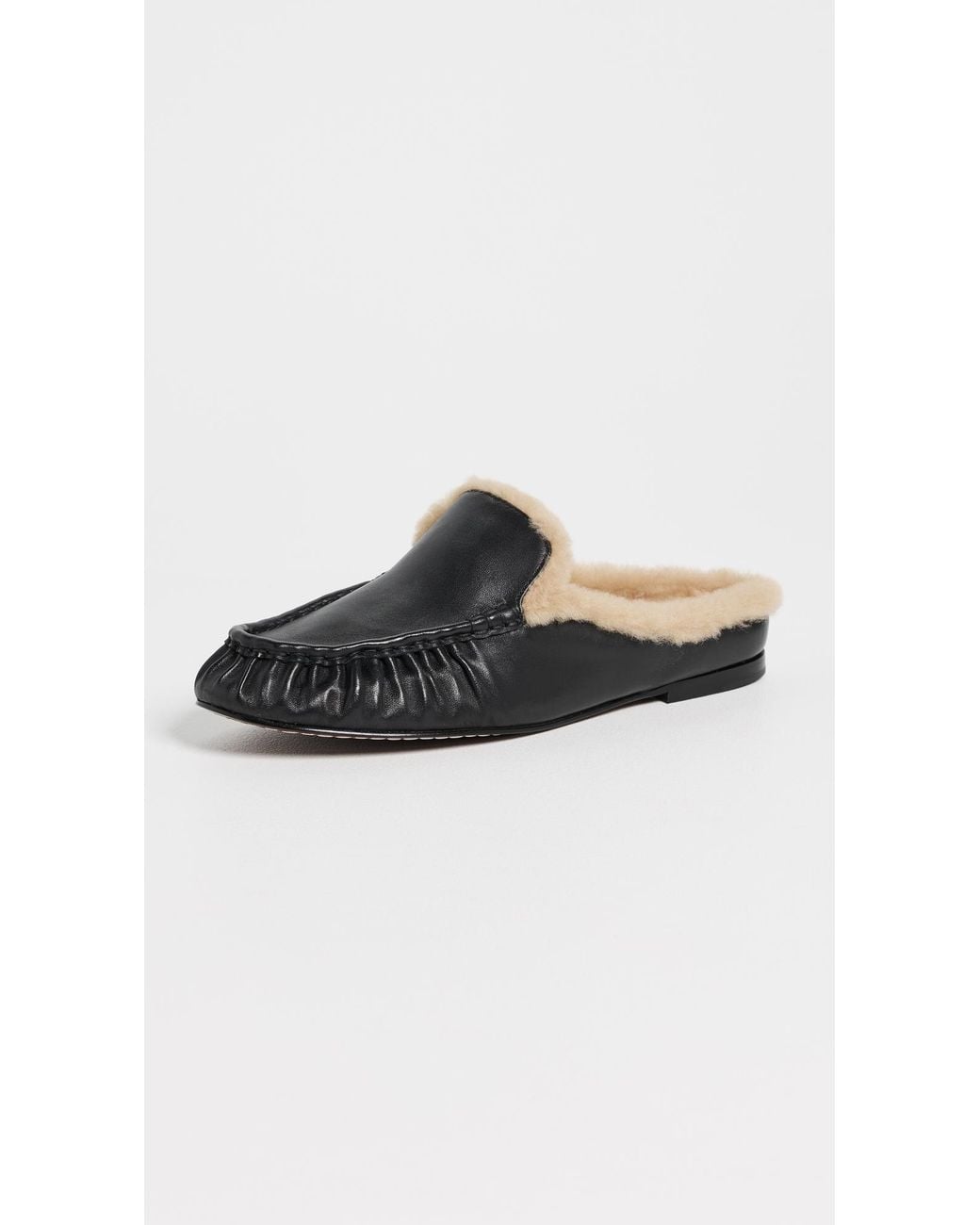 Vince Black Tevin Shearling Mules