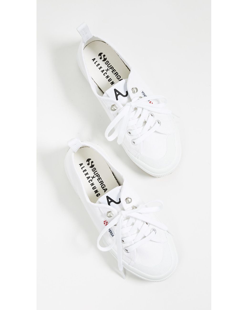Superga Canvas X Alexa Chung 2294 Cothook Lace Up Sneakers in White | Lyst