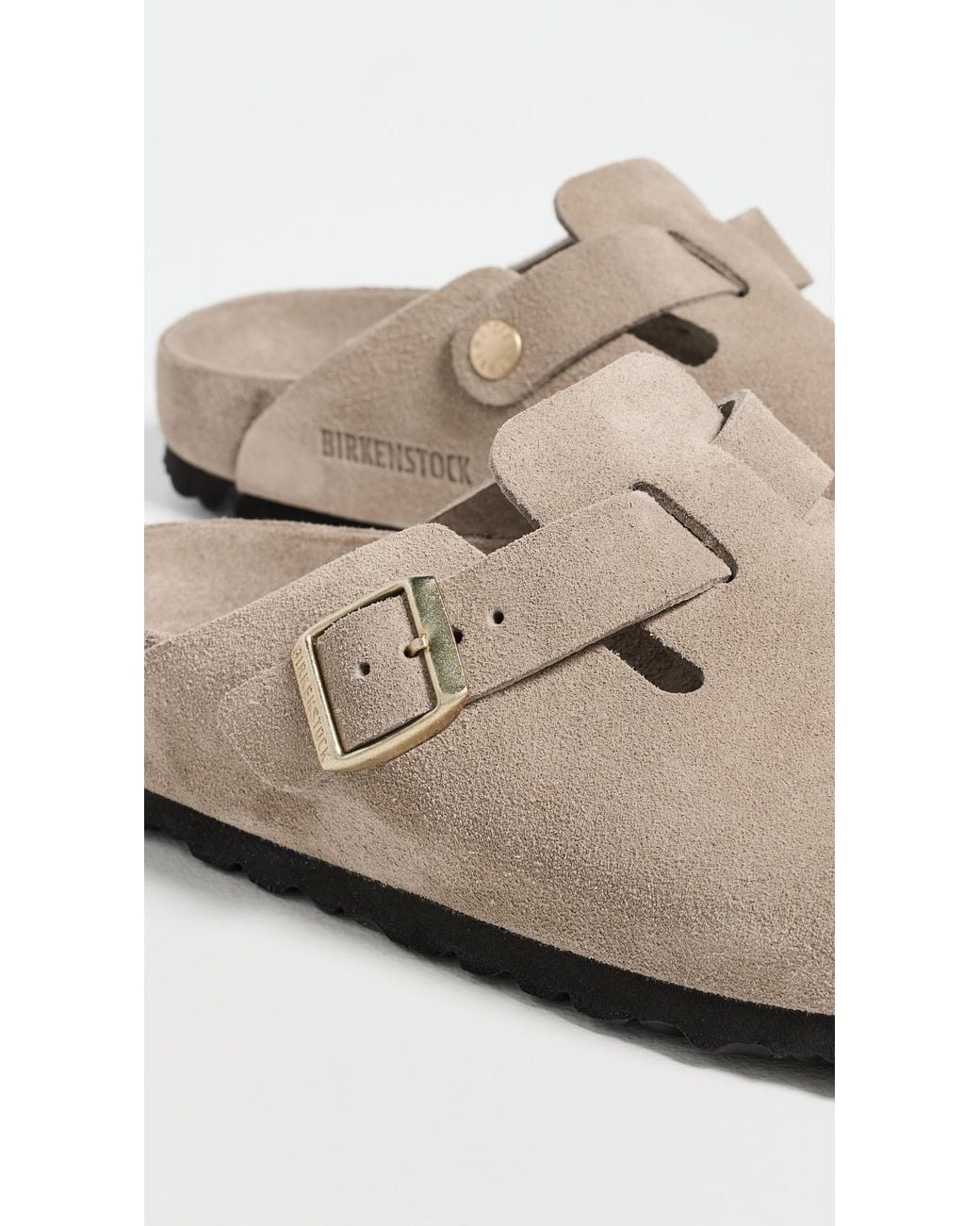 Birkenstock White Boston Exquisite Clogs