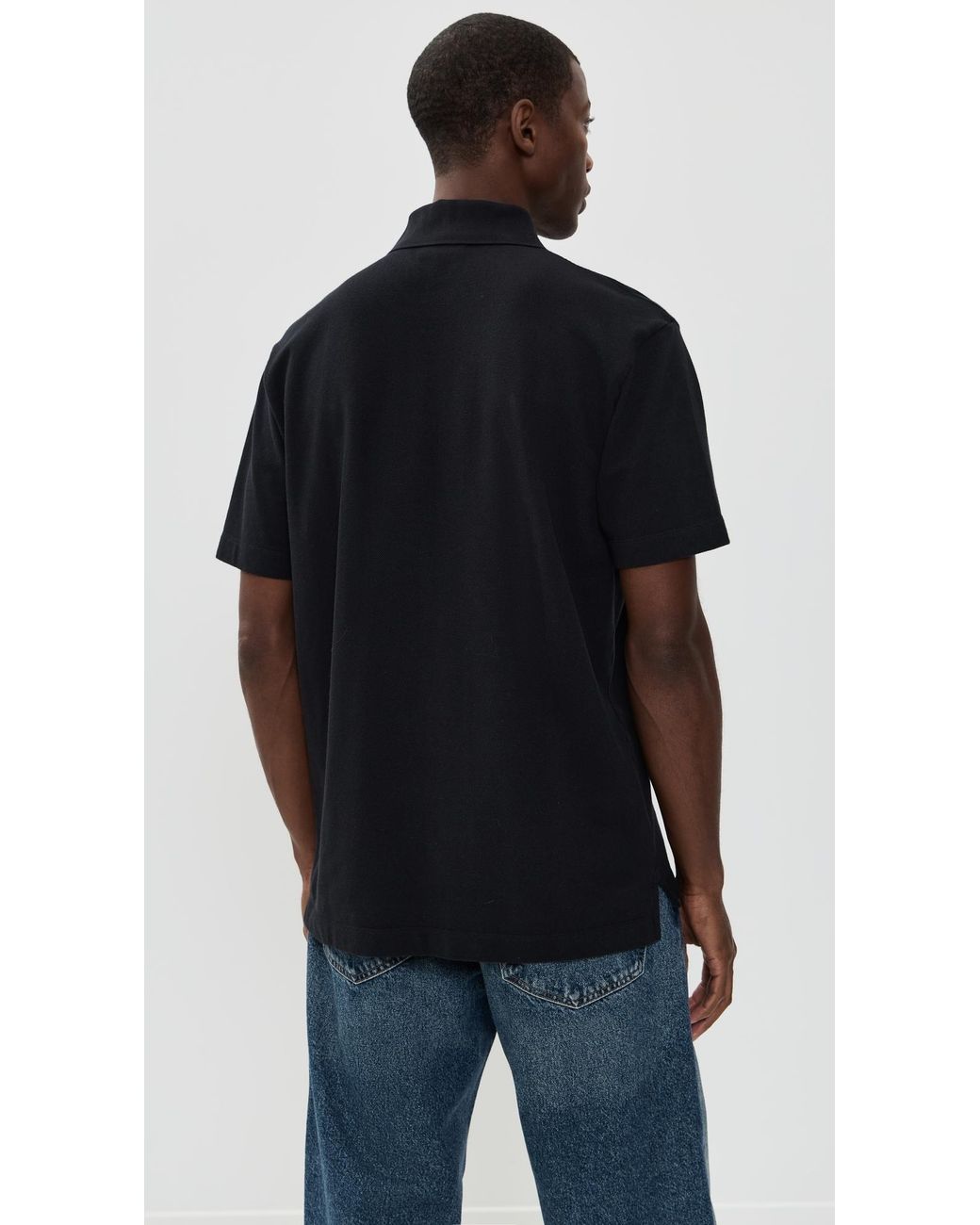 Maison Kitsuné Black Fox Head Patch Comfort Polo for men