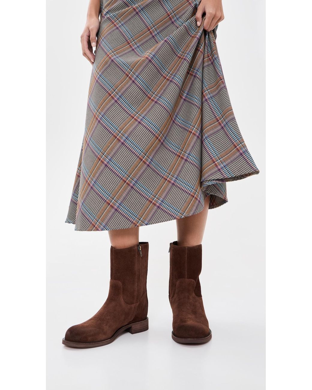 Madewell Brown Marty Suede Booties