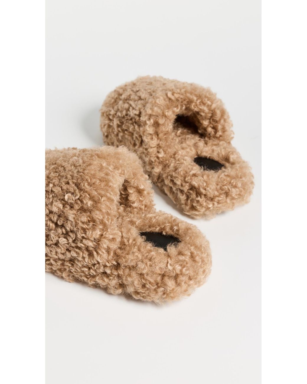 Apparis White Dillon Bouclette Slides