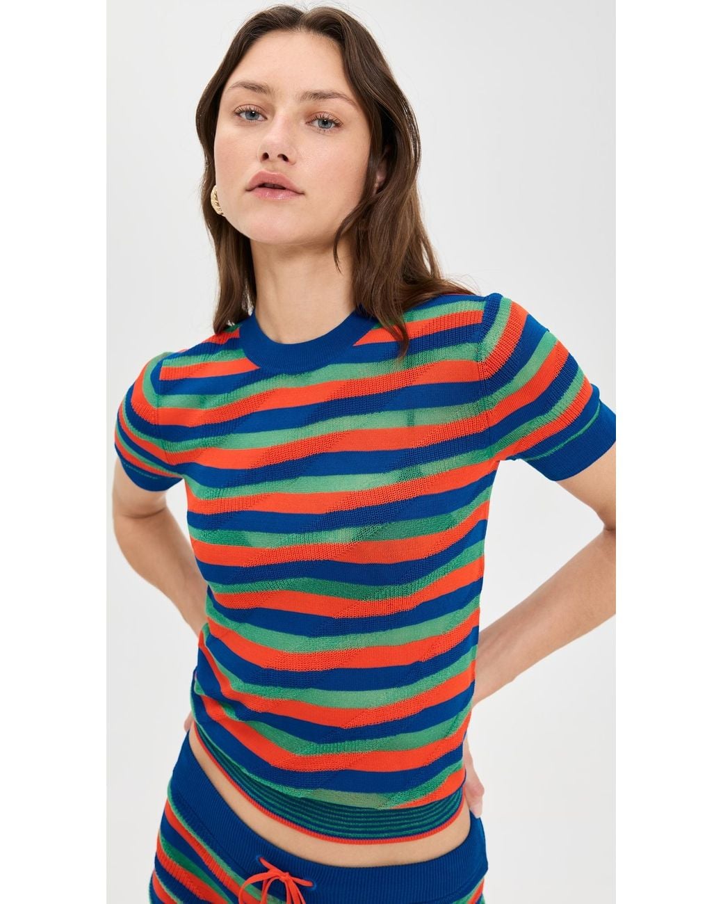 Staud Blue Nicholas Top