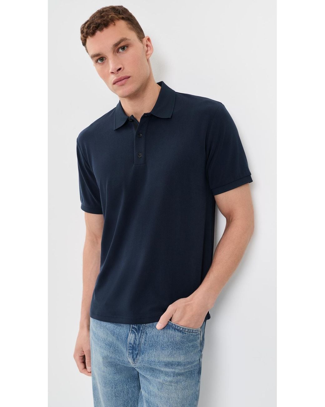 Rag & Bone Blue Slim Polo for men