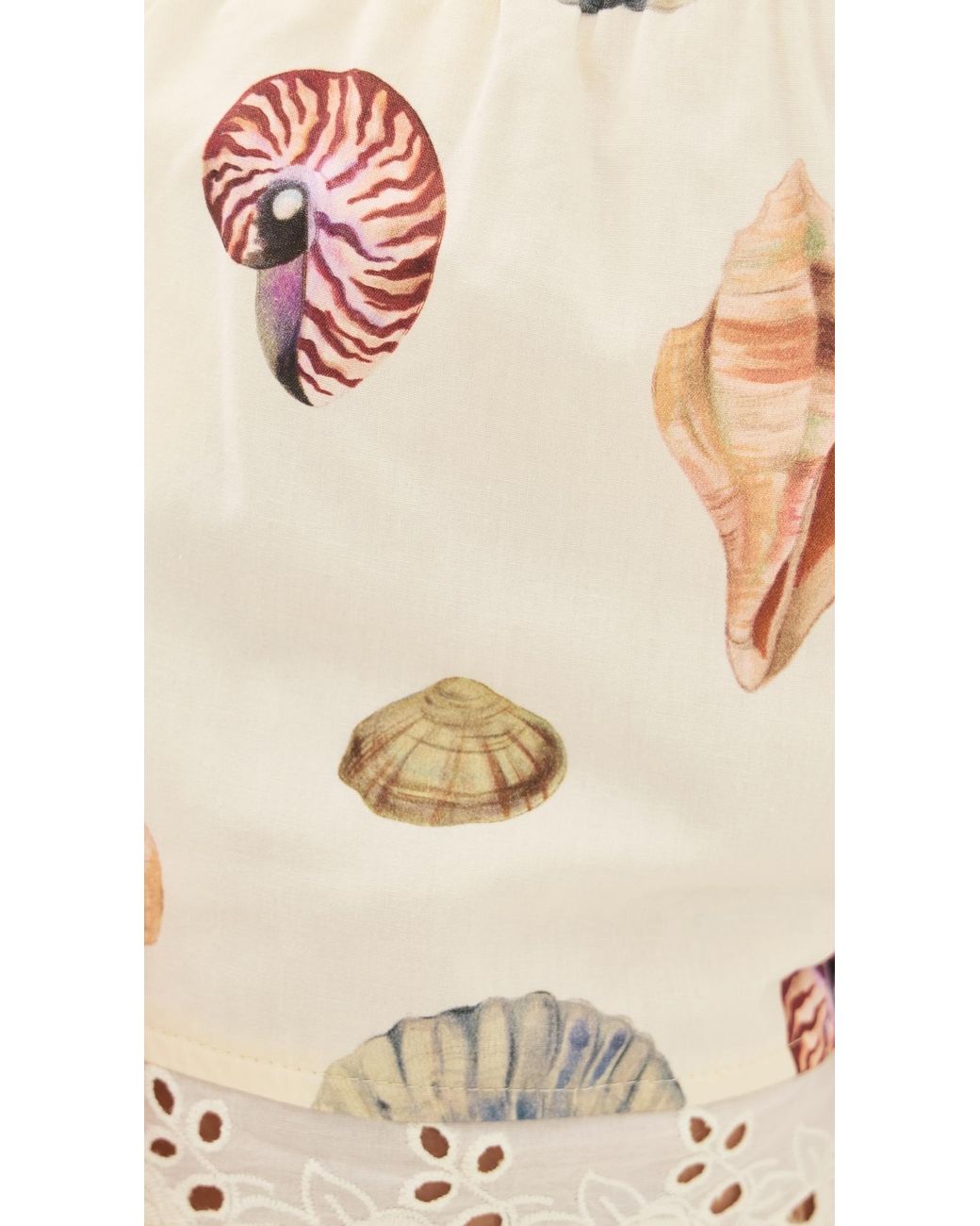 Bailey Rose Natural Shell Mini Shorts