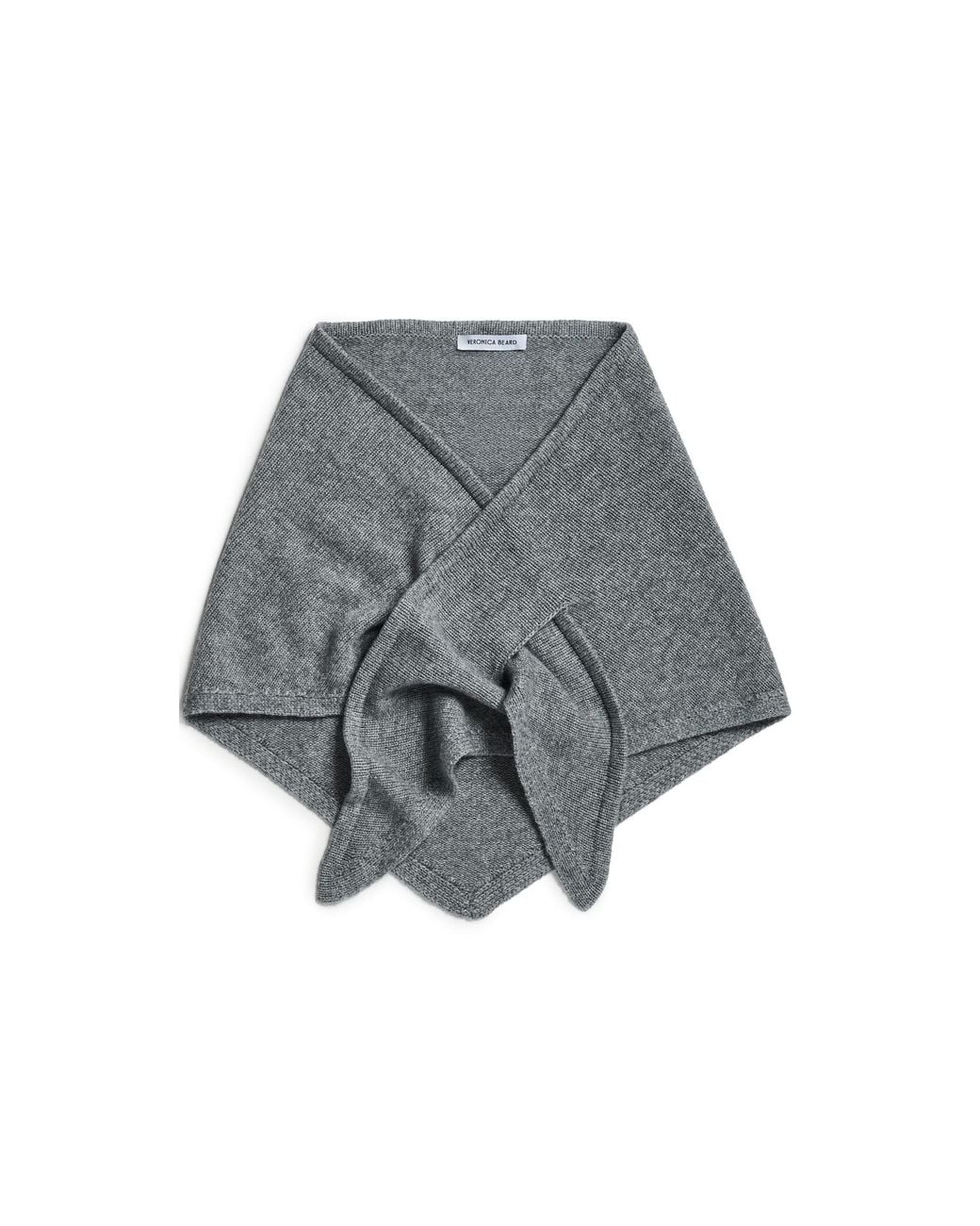 Veronica Beard Gray Drezel Knit Scarf