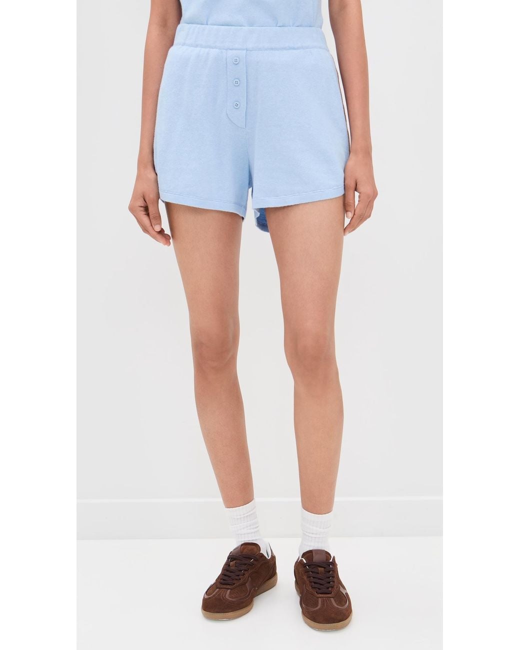 Le Bos Blue Track Shorts
