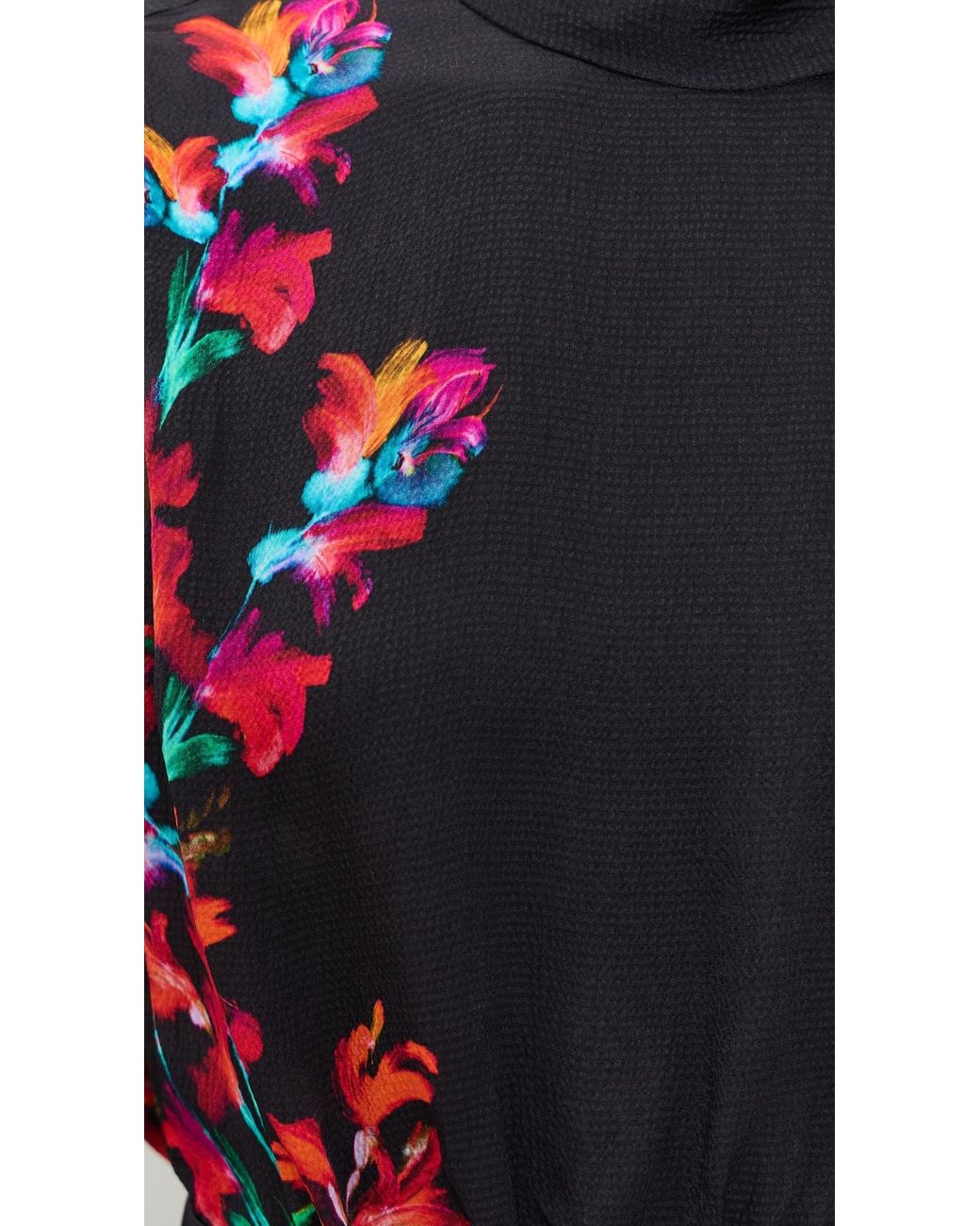 Saloni Blue Fleur Dress