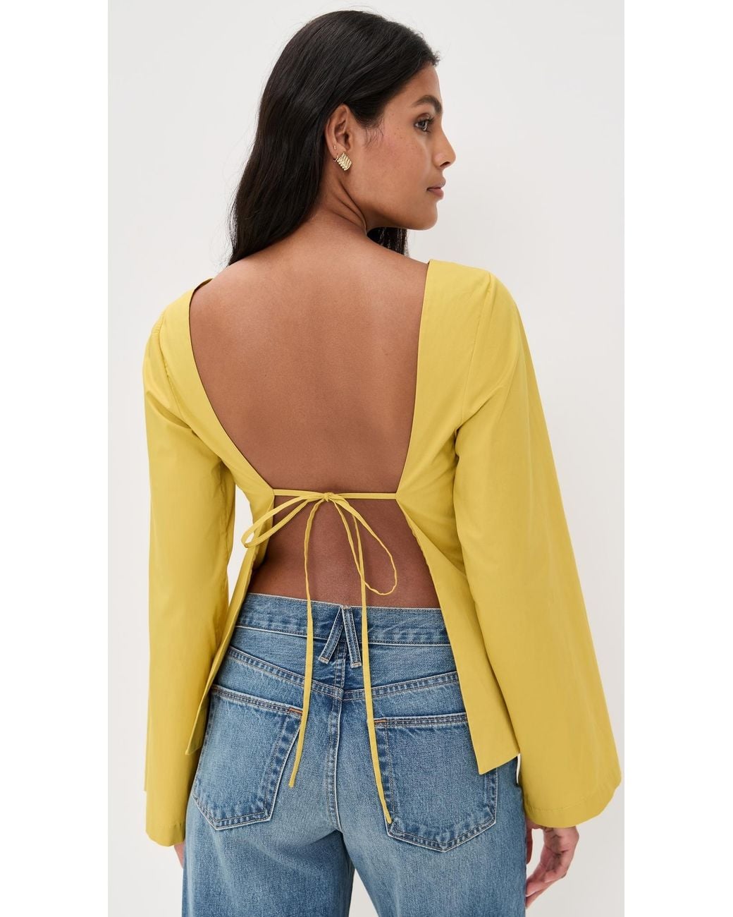 Staud Yellow Mina Top