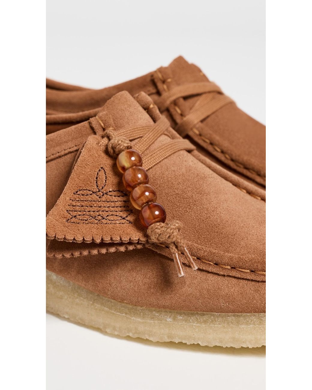 Clarks White Wallabee Flats