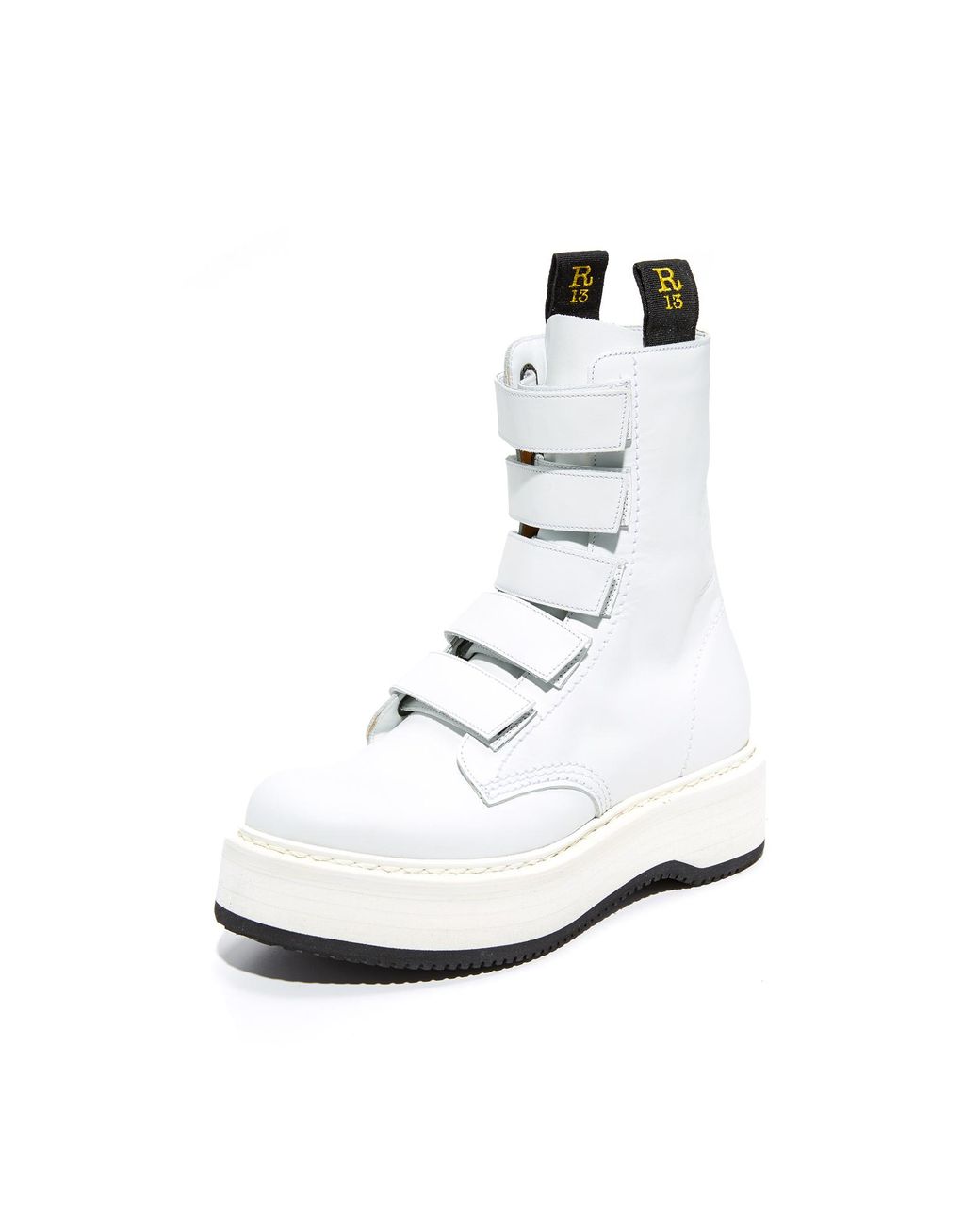 White velcro best sale boots