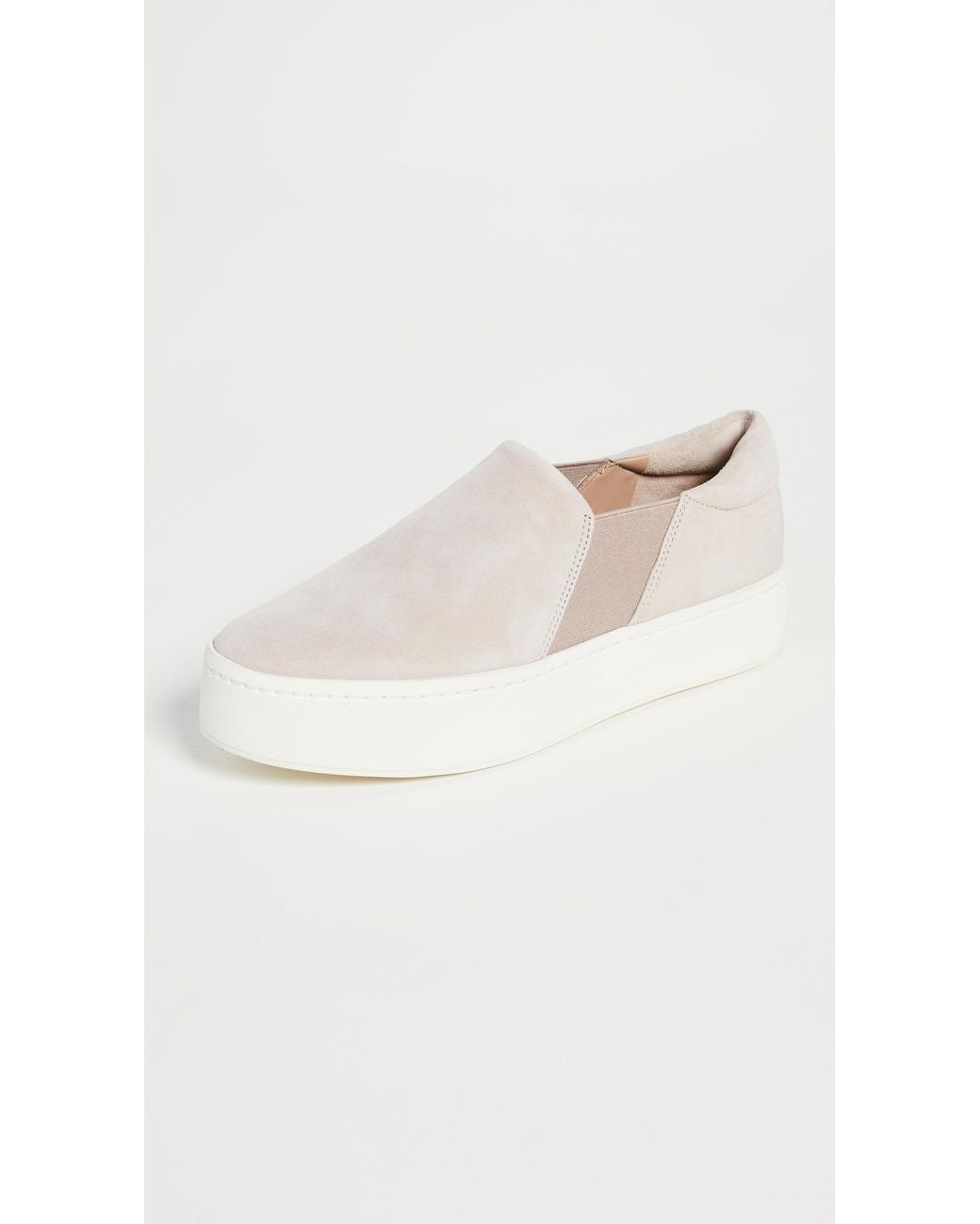 Vince Warren Platform Slip On Suede Sneakers Pink Sand Sz selling 5.5 NIB Retail $230