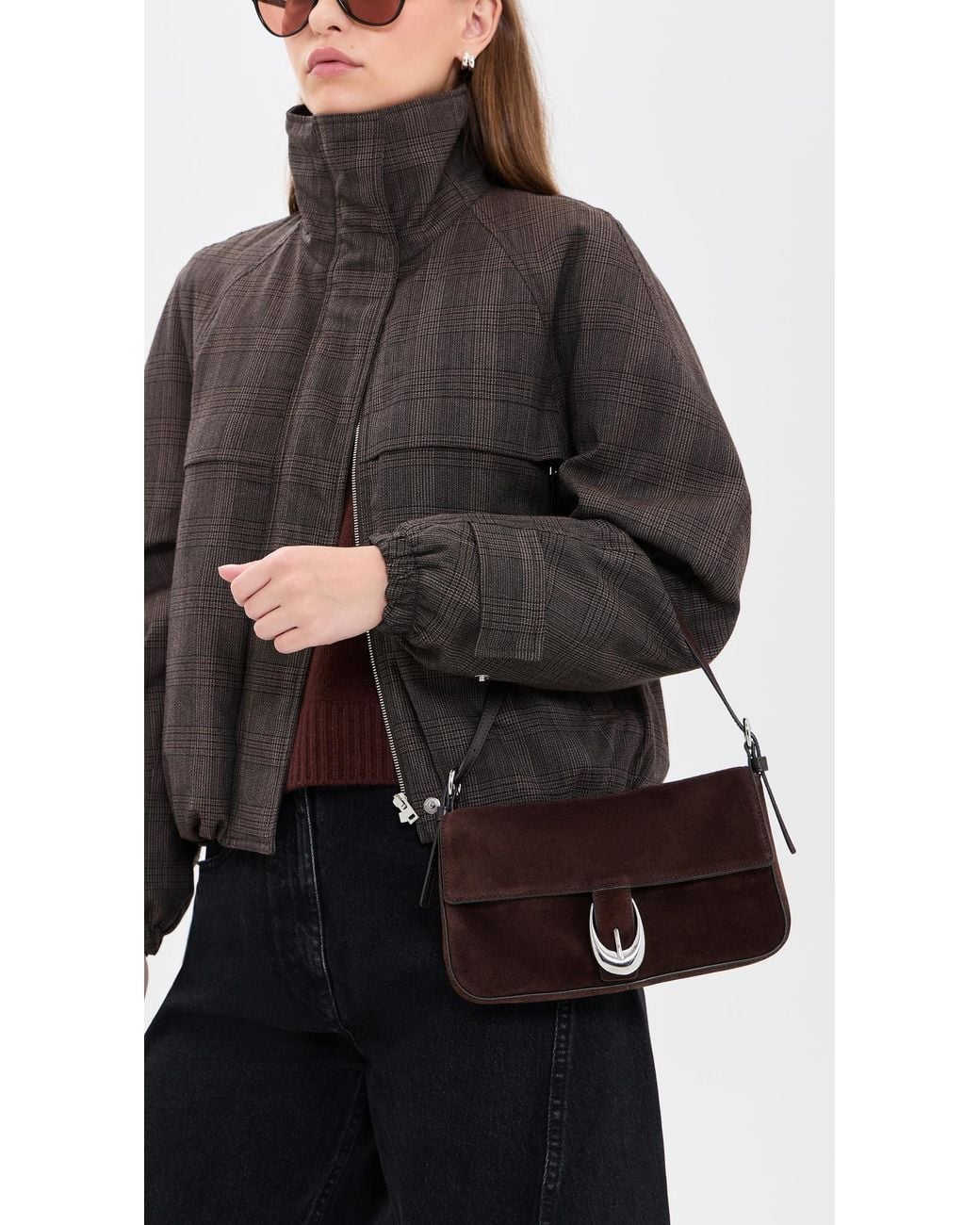 Staud Brown Harlow Bag