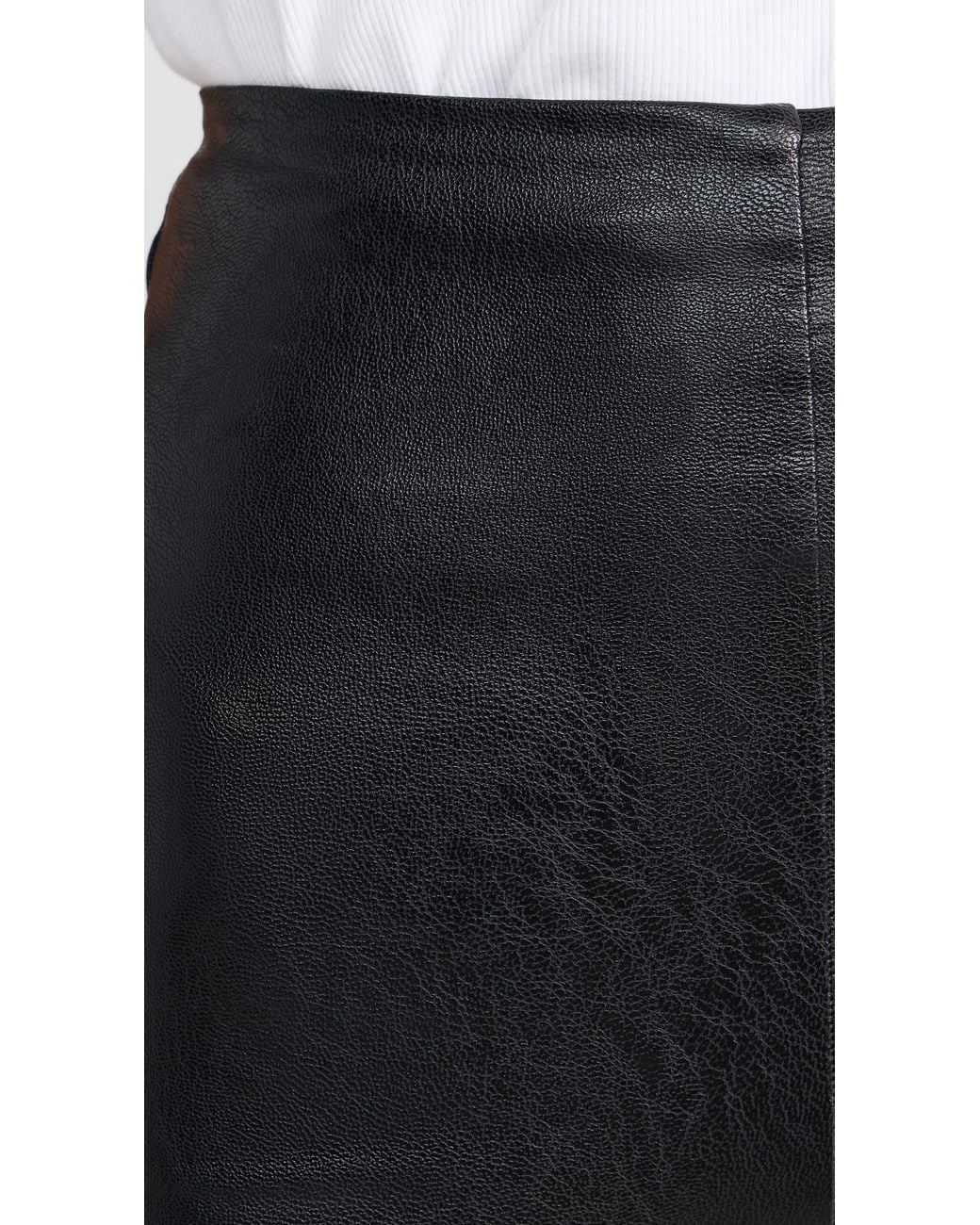 Commando Black Faux Leather Wide Leg Pants