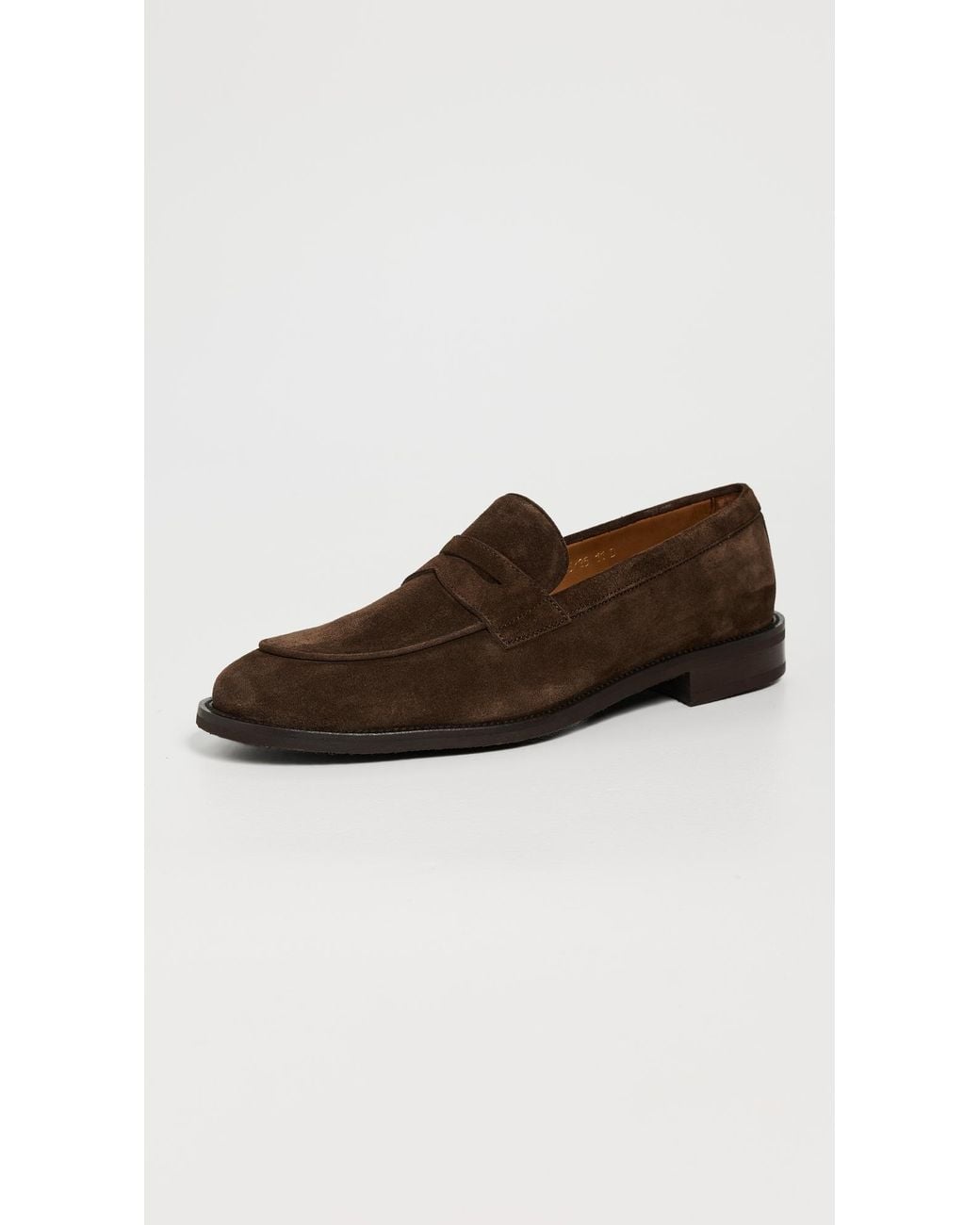 Allen Edmonds Brown Como Suede Loafers for men