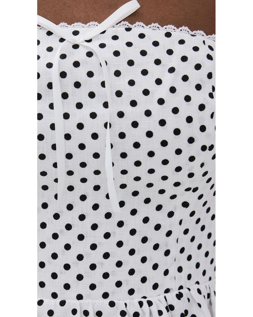Reformation Malvina Linen Dress in Black | Lyst