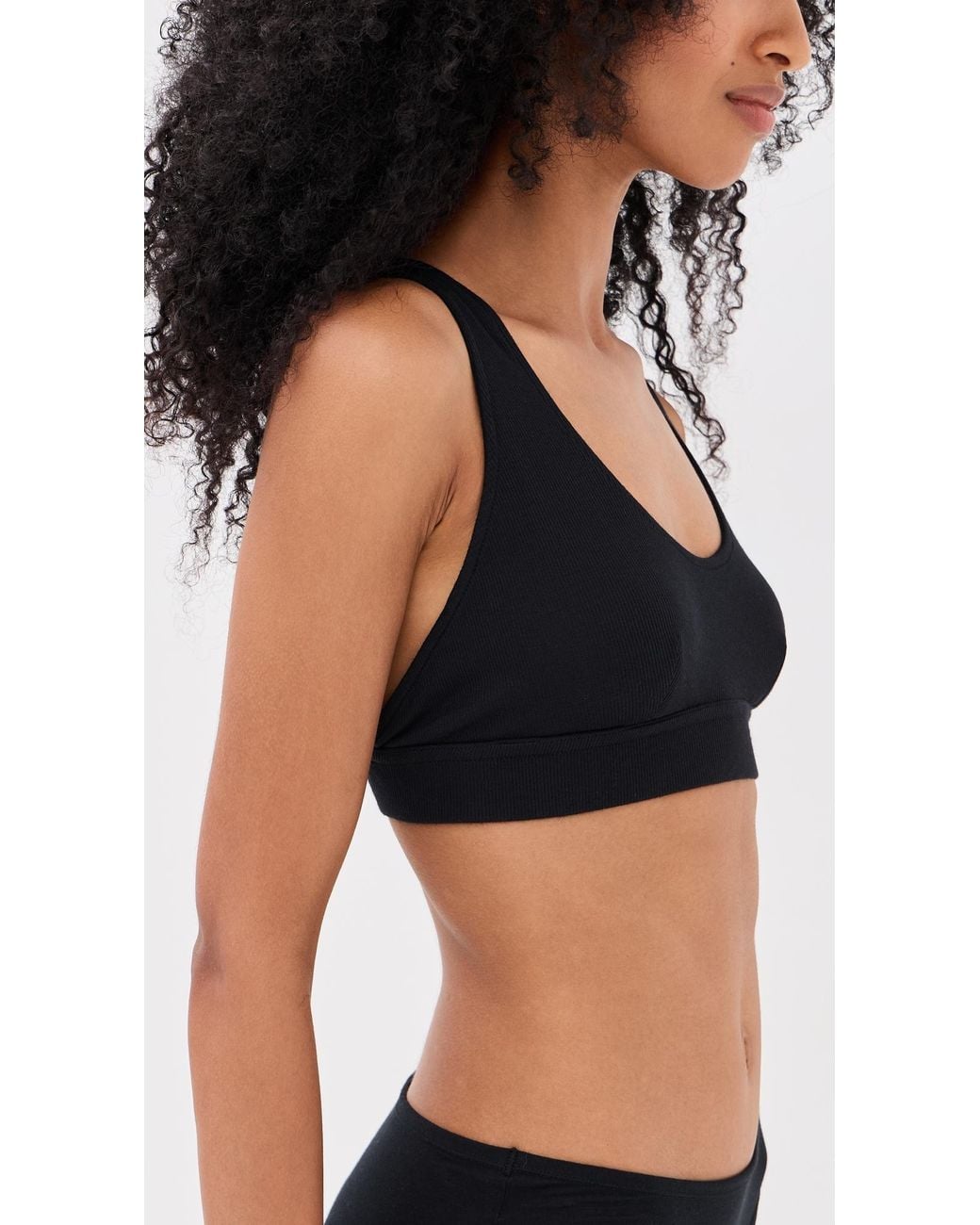 Commando Black Better Than Basic Rib Bralette
