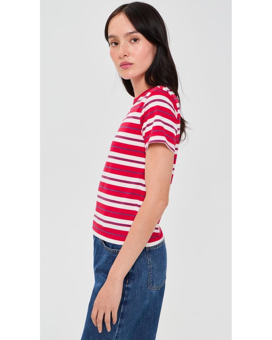 DAZE Red Zuma Crew Neck Tee