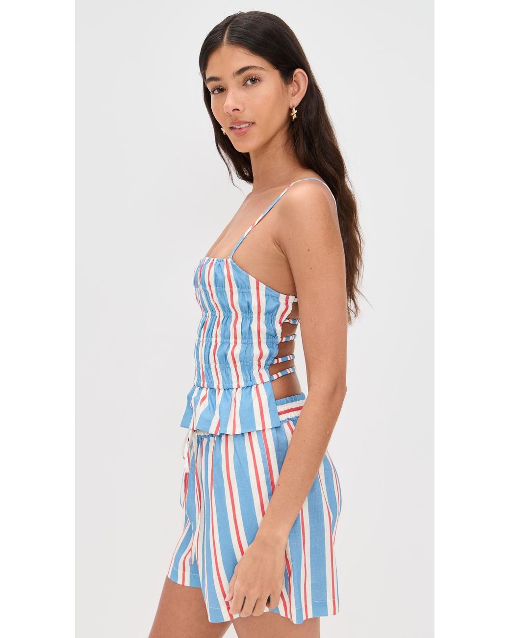 Solid & Striped Blue The Delta Top