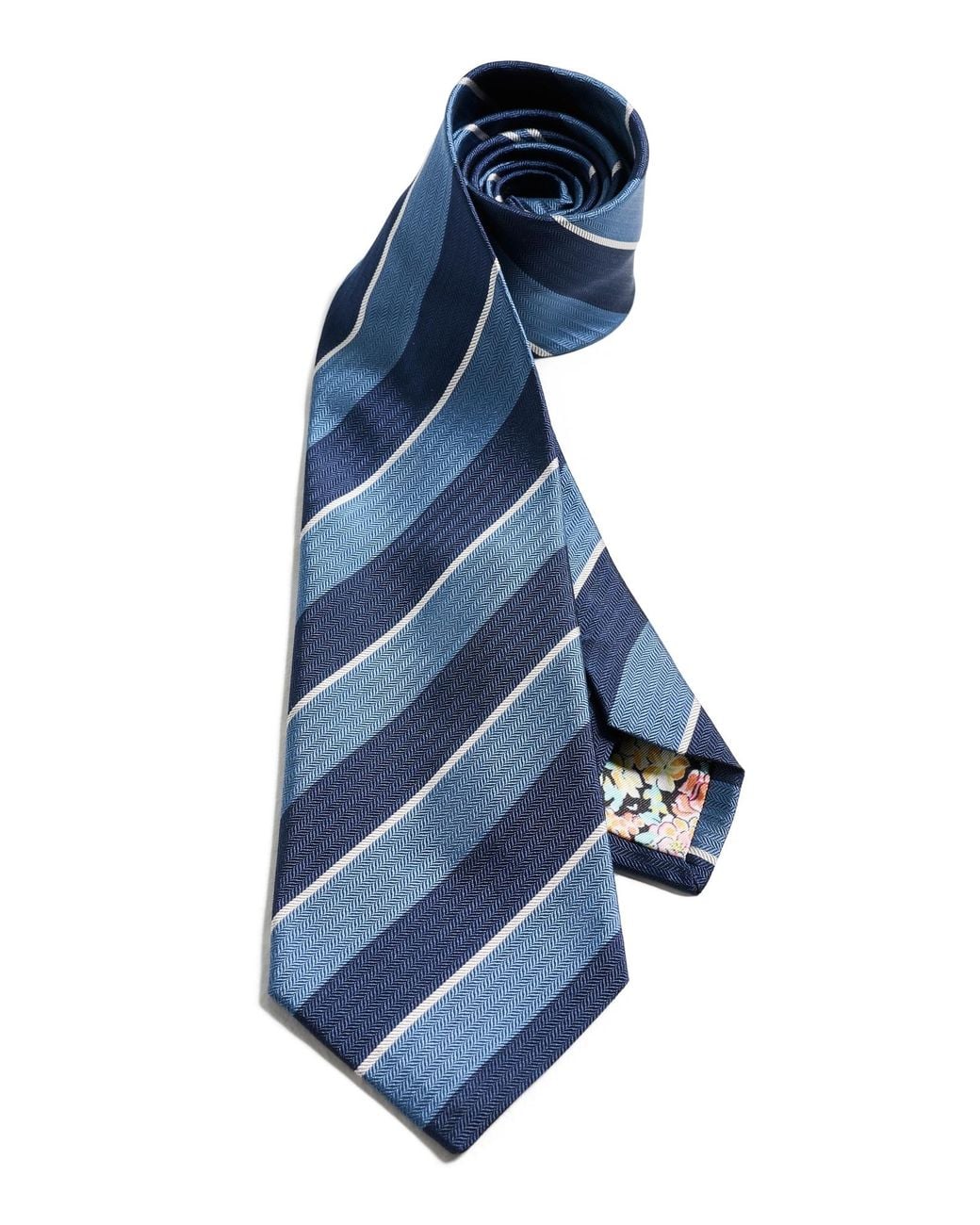 Paul Smith Blue Block Stripe Tie for men