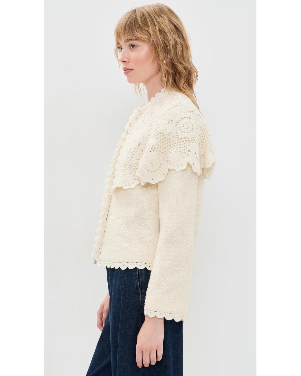 Sea Natural Wright Knit Cape Jacket