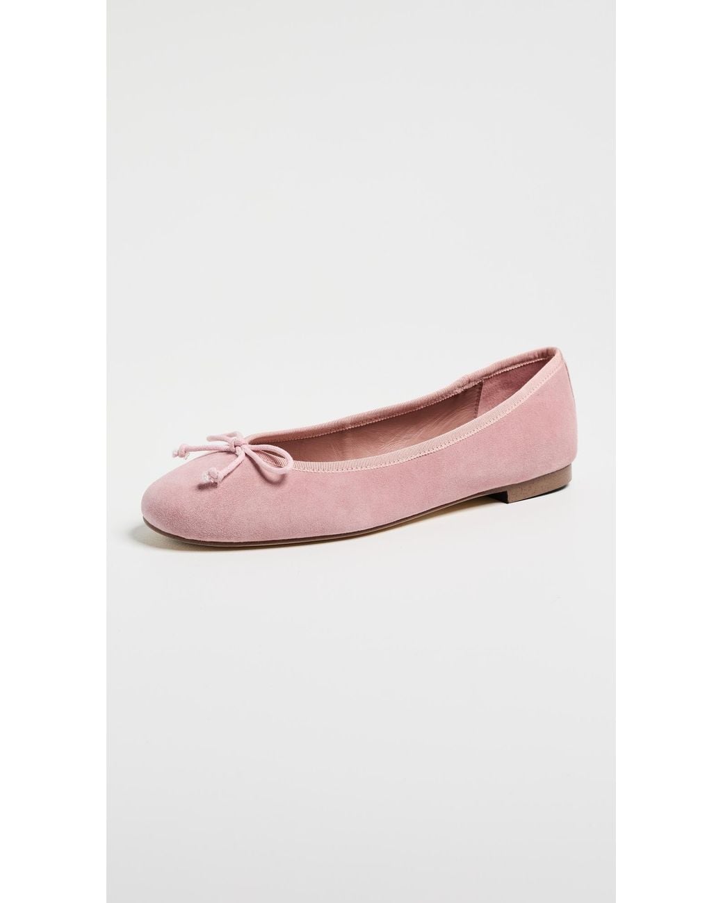Tony Bianco Pink Suede Comma Flats