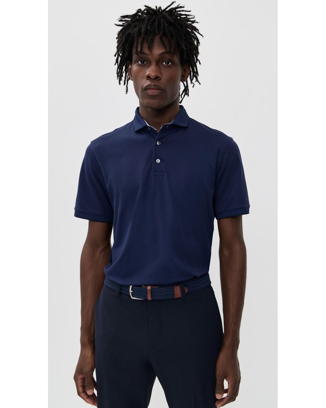 Greyson Blue Wolf Polo for men