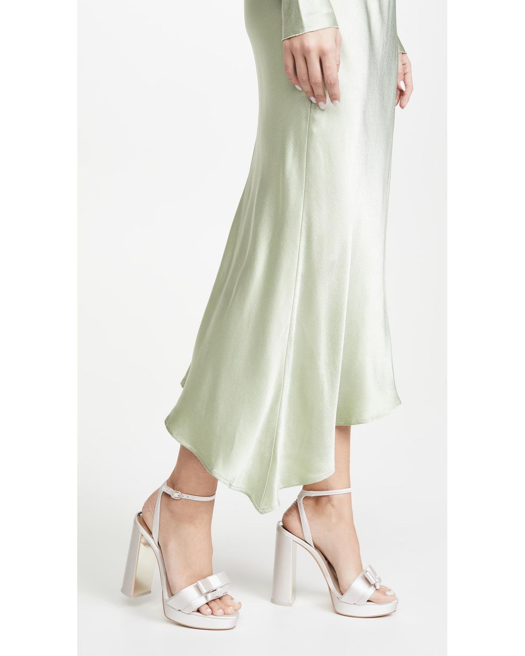 Sophia Webster Andie Bow Platform Sandals in White Lyst