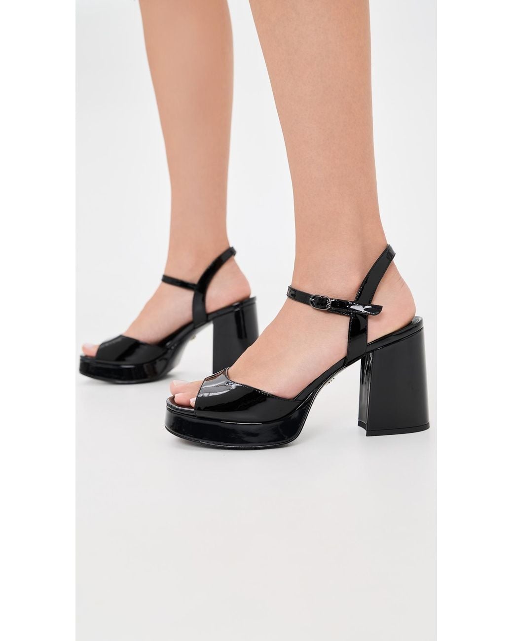 Sam Edelman Black Fleur Platform Sandals