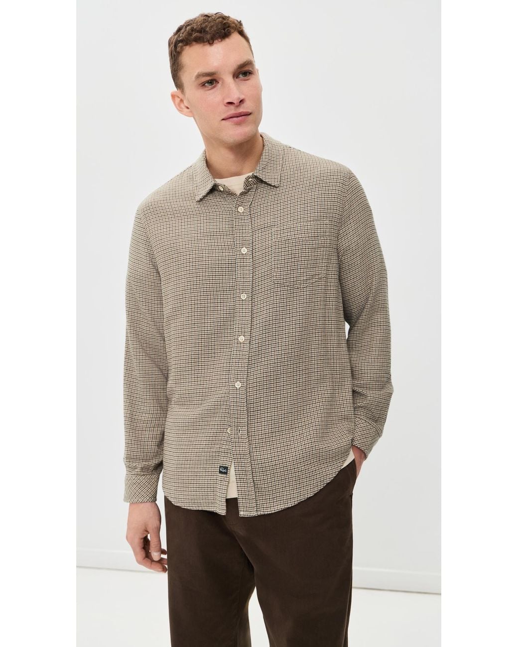 Rails Natural Lennox Button Down for men