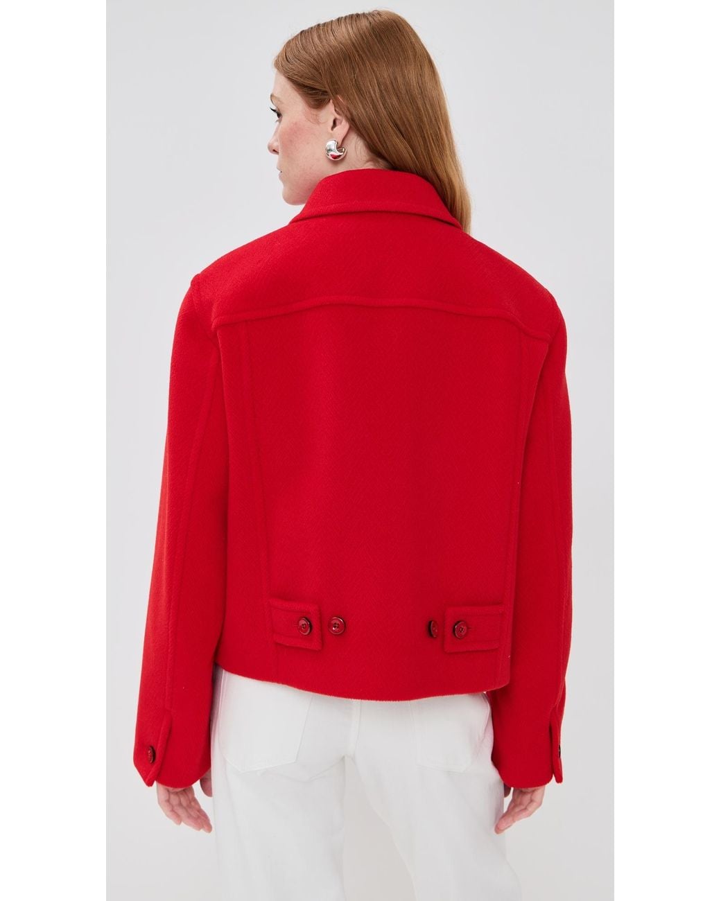Jil Sander Red Sport Jacket