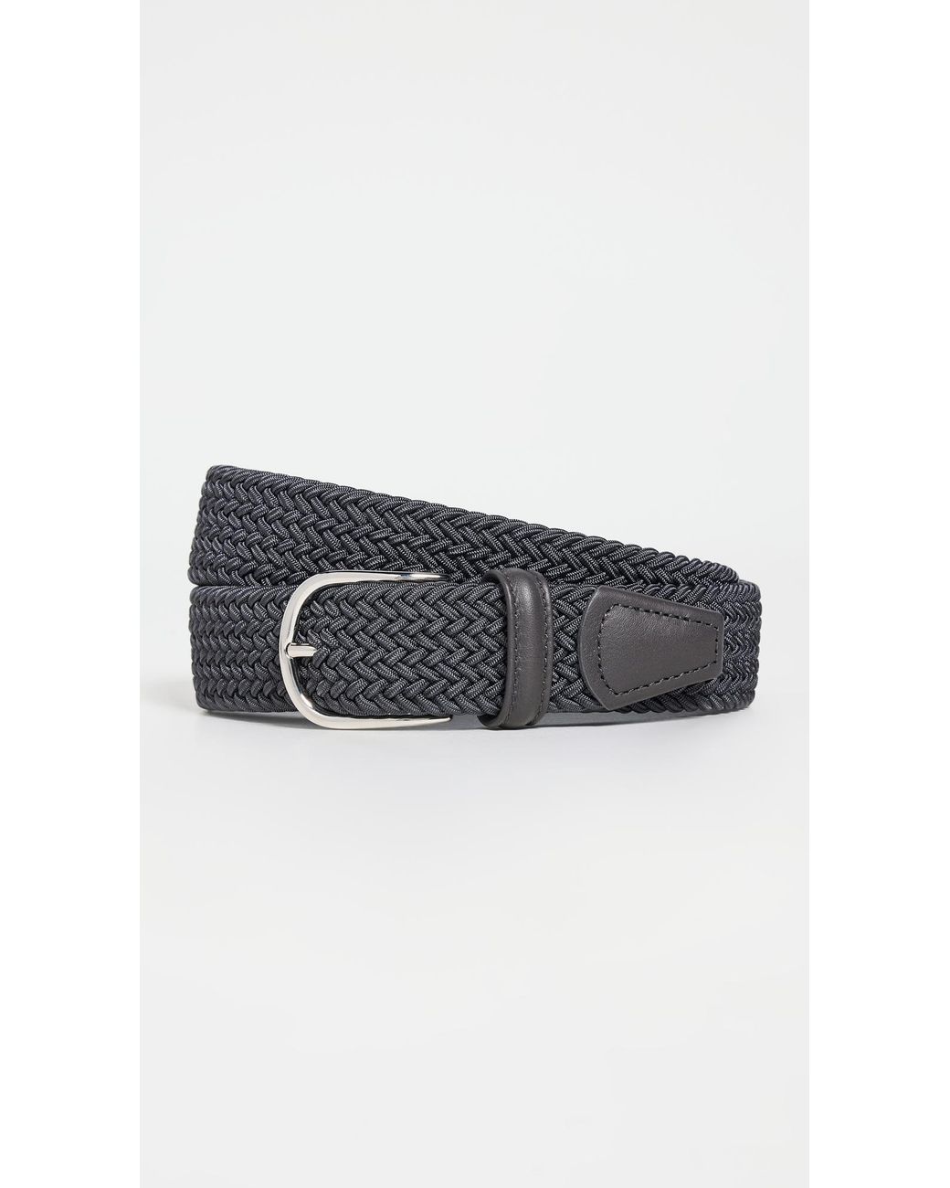 Andersons Black Nylon Woven Belt for men