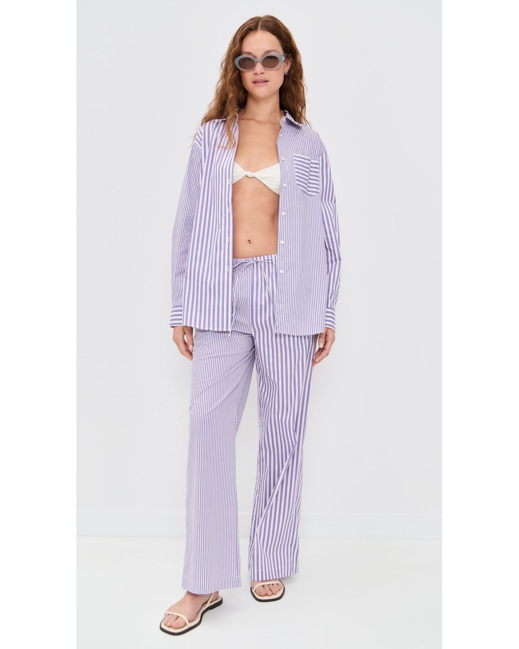 Solid & Striped Purple The Avril Button Down