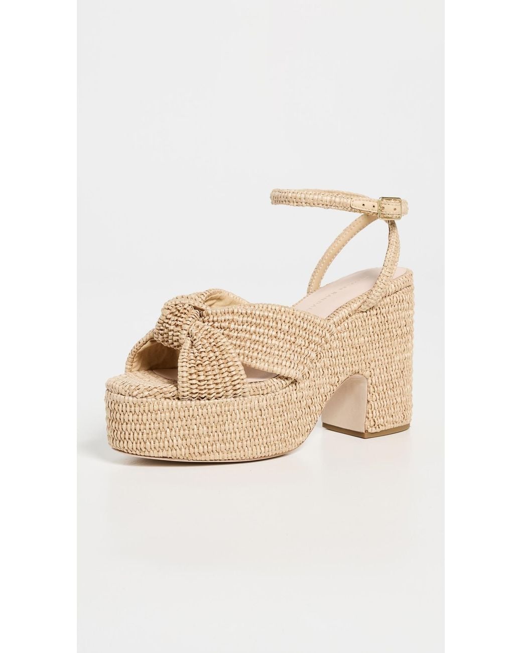 Loeffler Randall Natural Chunky Platform Sandals
