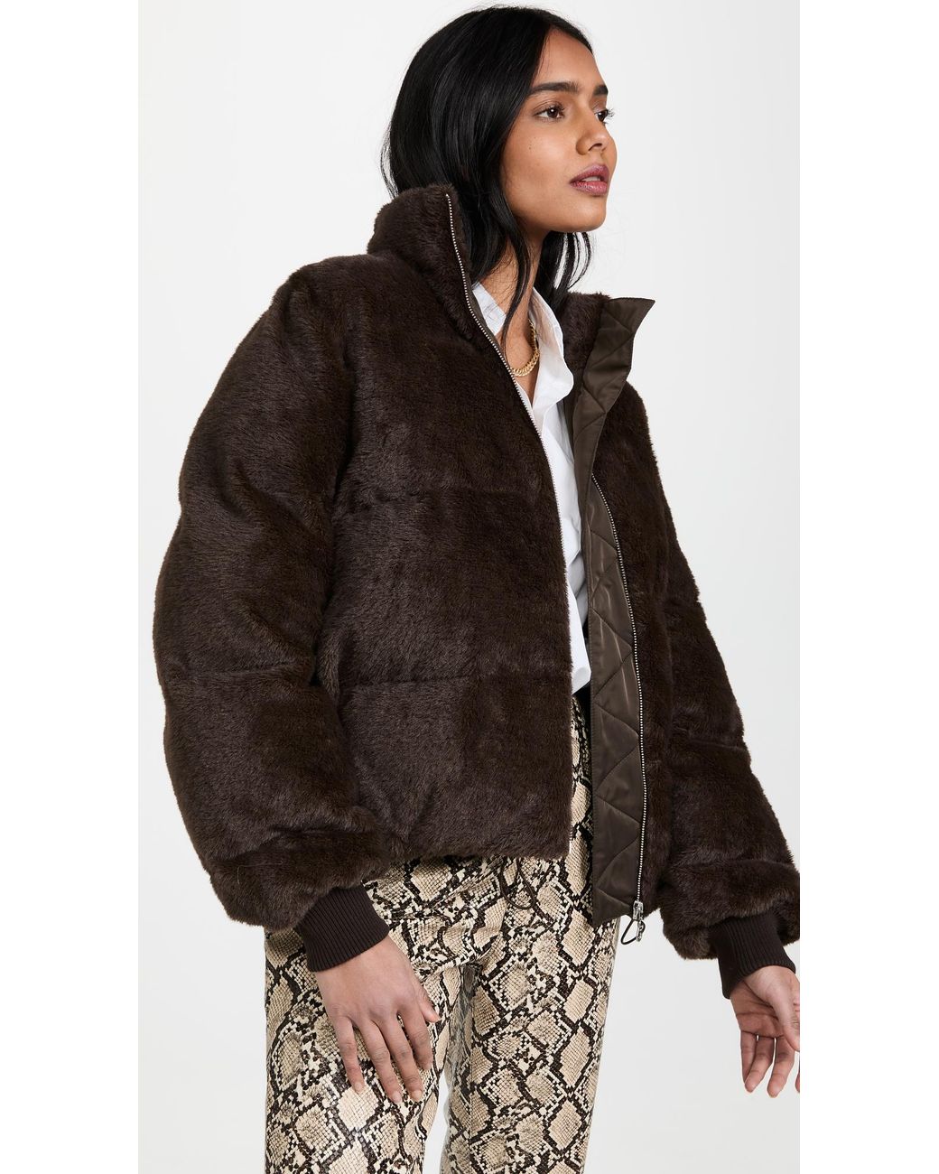 Stine Goya Aria, 1320 Furry Fleece in Brown | Lyst