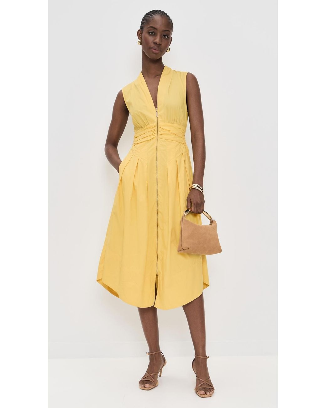 Ramy Brook Meg Dress in Yellow | Lyst