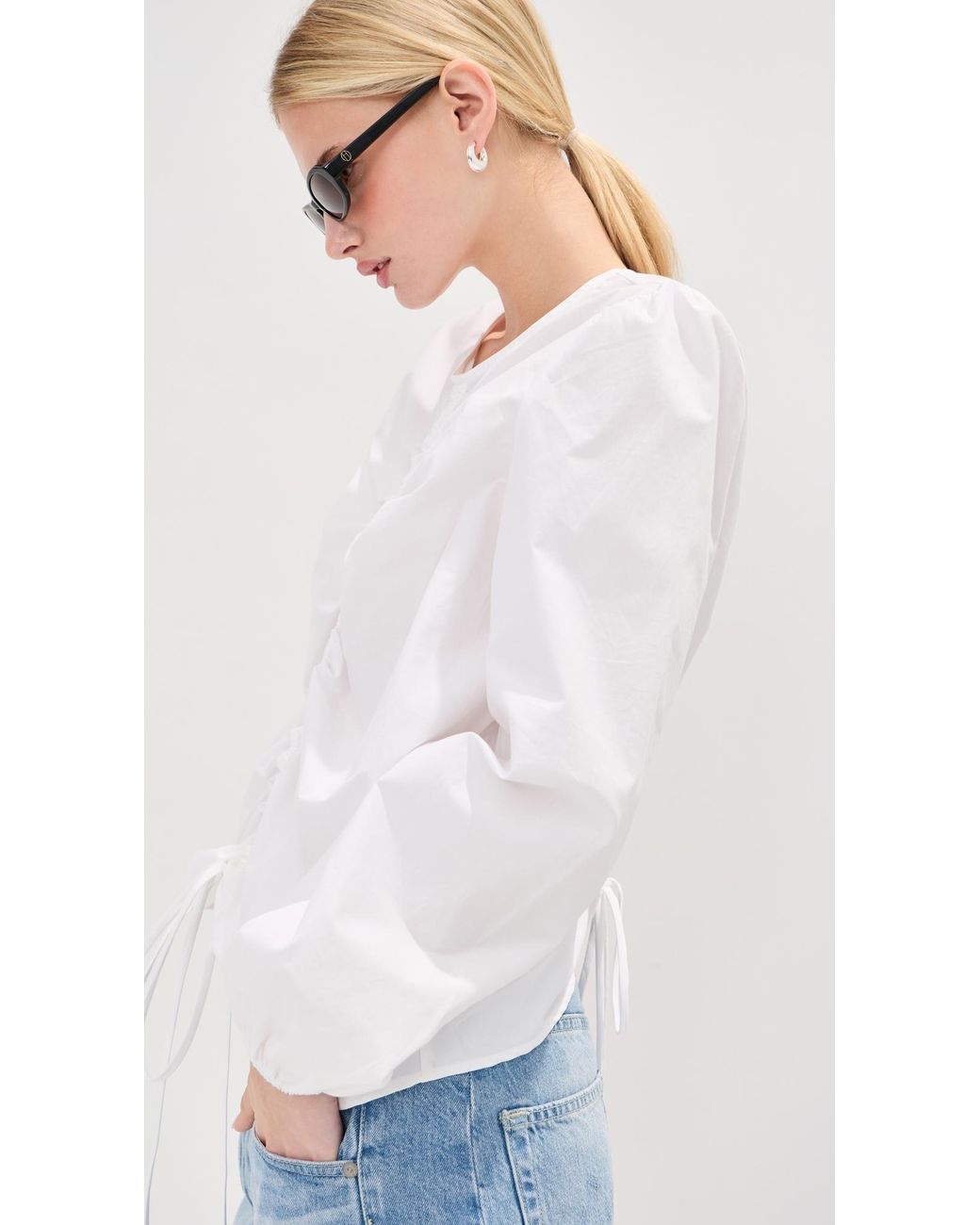 Le Bos White Fallon Top