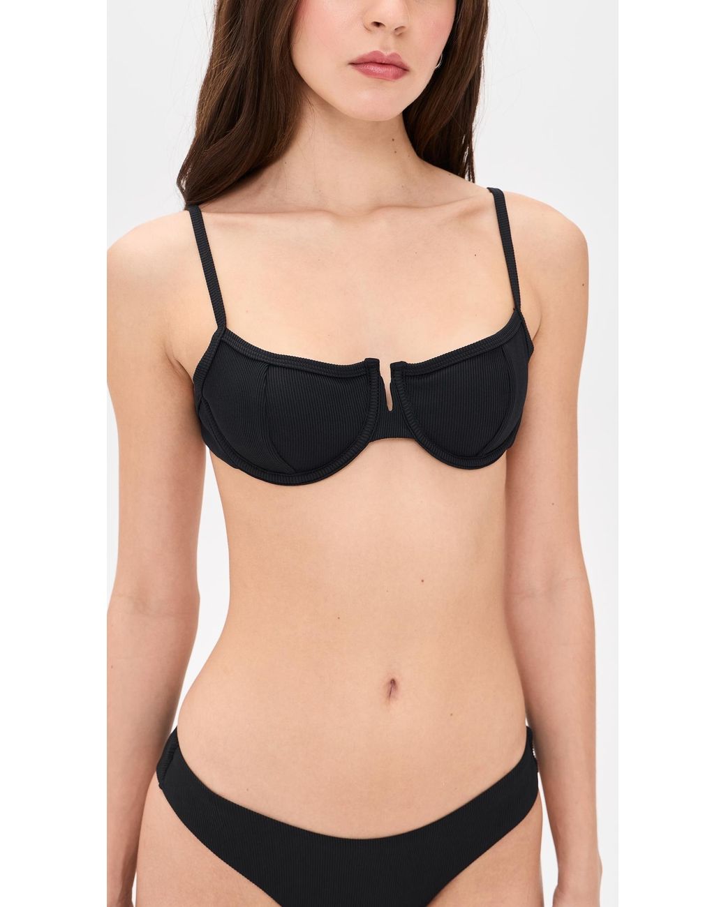 LSPACE Black Hunter Bikini Top