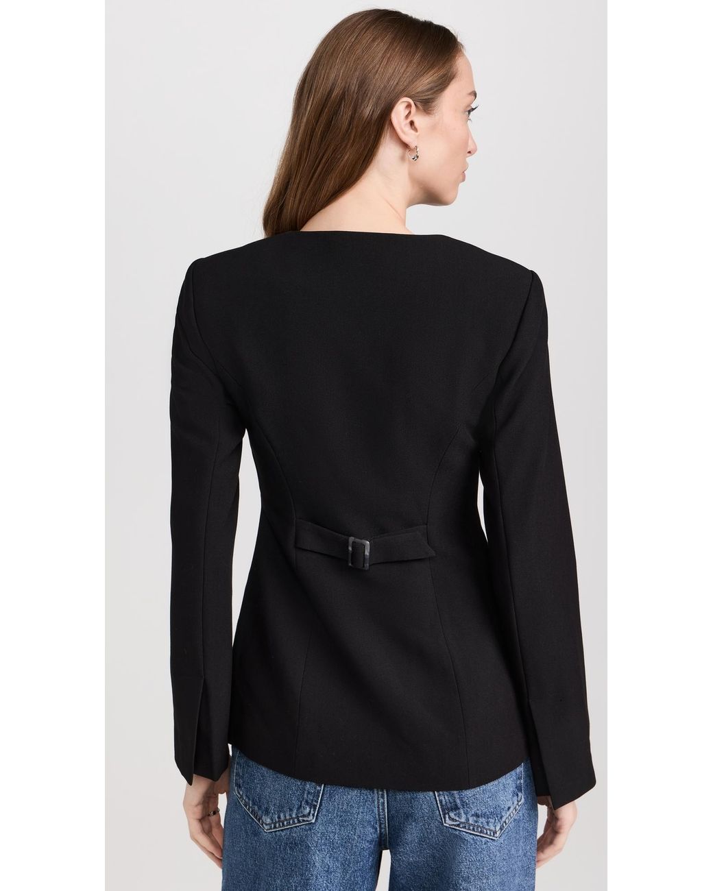 ALIGNE Black Daphne Long Waisted Blazer