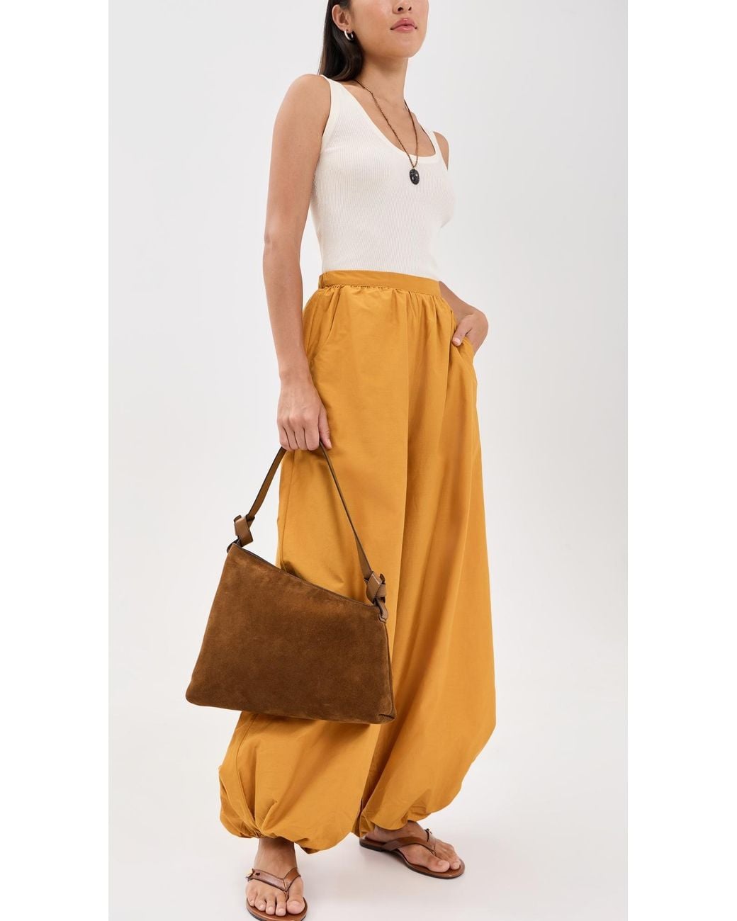 Staud Brown Dani Shoulder Bag
