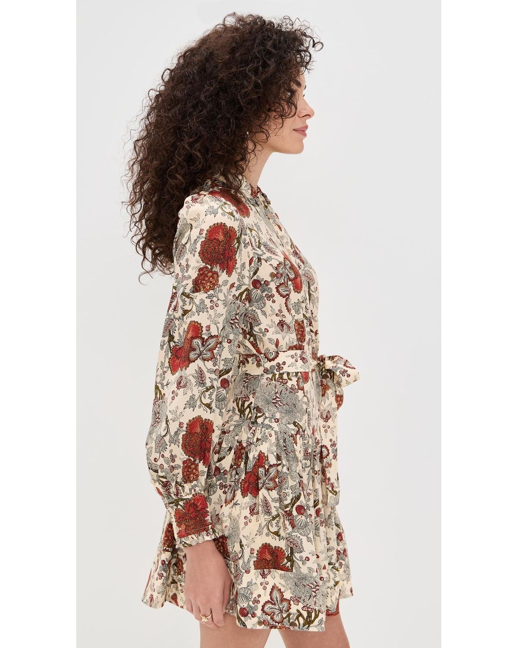 ulla johnson simona silk long sleeve mini dress Ulla Johnson