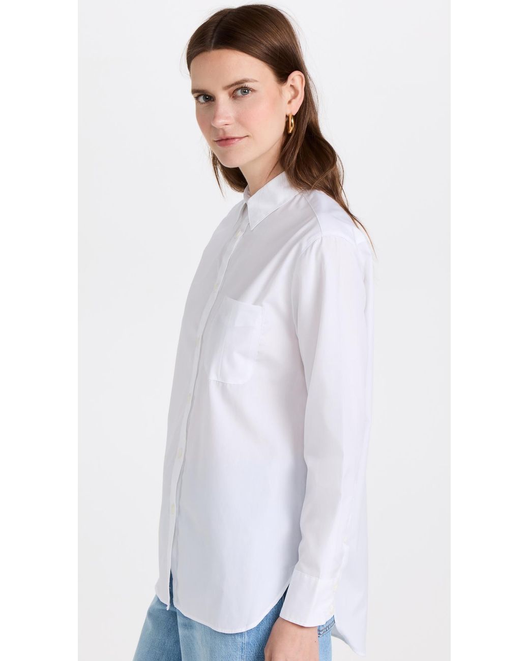 Rag & Bone White Icon Maxine Button Down Shirt