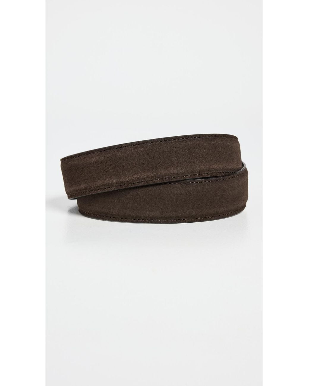 Andersons Black Suede Belt for men