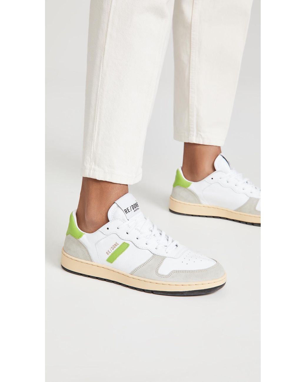 RE/DONE 80s Basketball Sneakers in White | Lyst