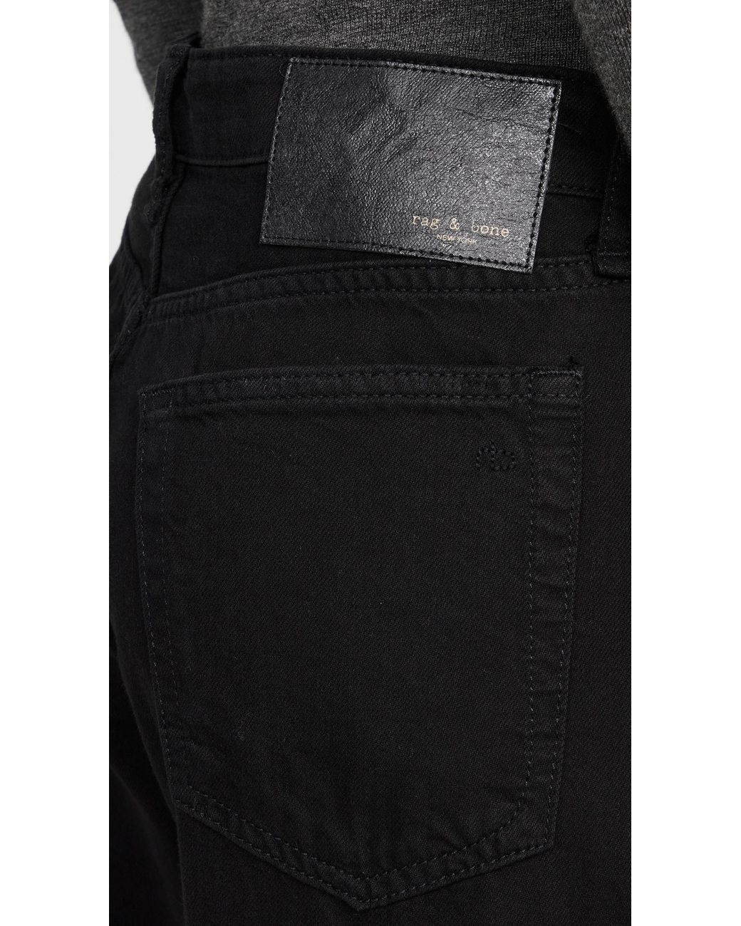 Rag & Bone Black Featherweight Logan Jeans